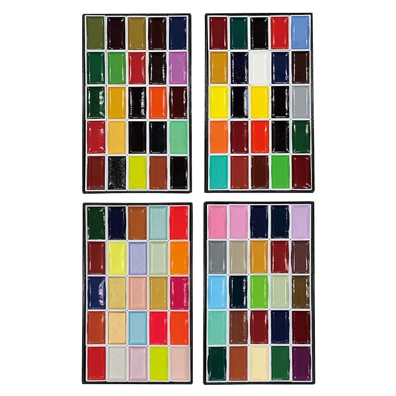 吉祥 日本画用絵具 角顔彩 上製 100色