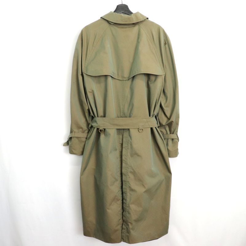 90s vintage BURBERRY 玉虫 コットン トレンチコート メンズ XL