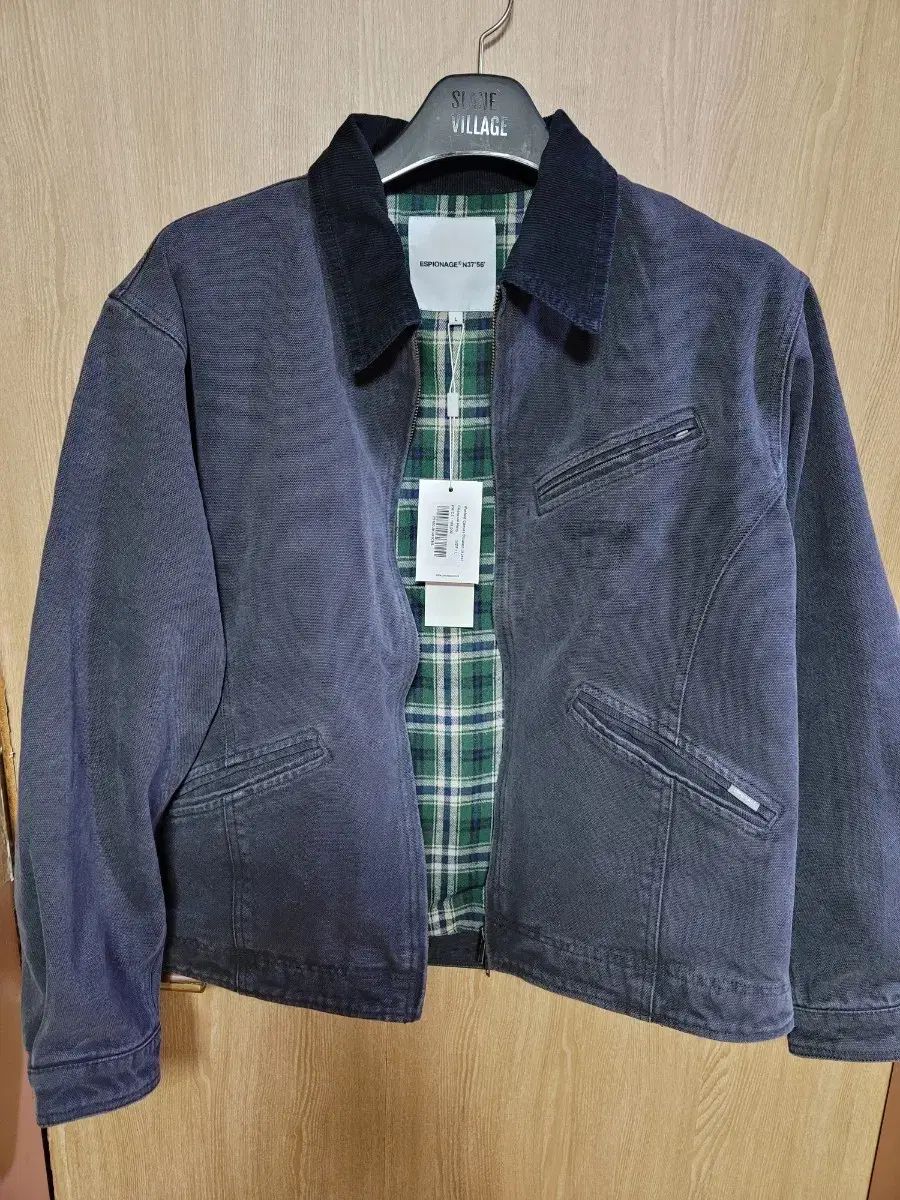 エスピオナージ ウォッシュ ブルゾン ワークジャケット チャコール L WWW_NOITHATQUANGTHANH_NET