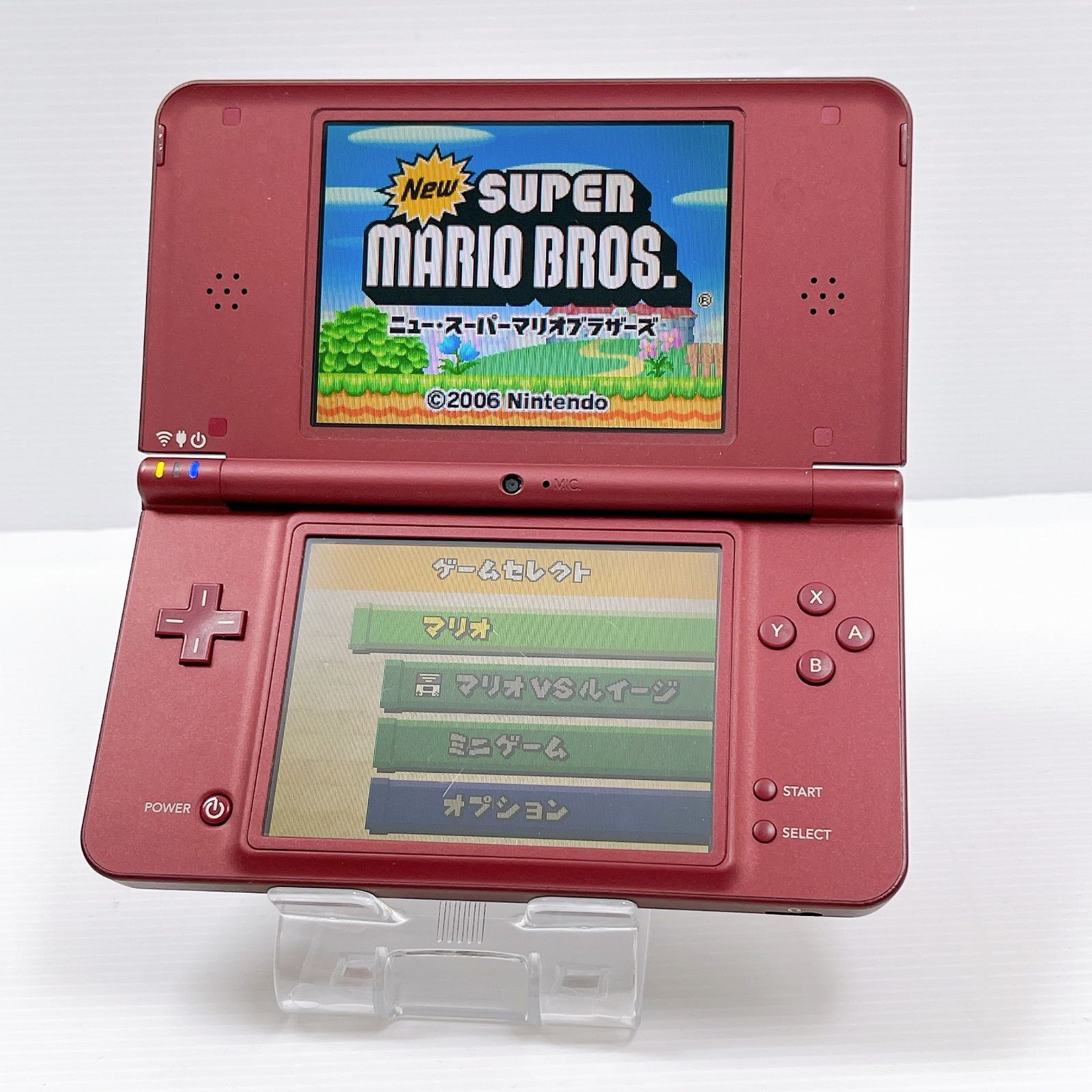 ニンテンドー DSi LL ワインレッド 外装美品 遊べるセット 動作
