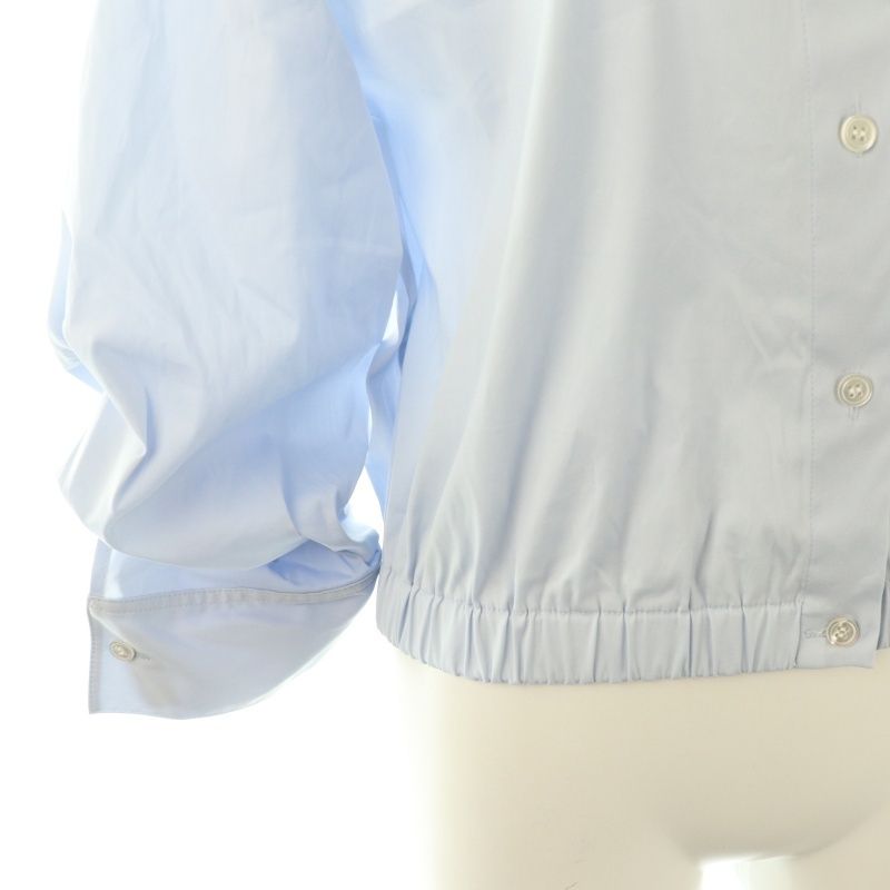 未使用品 セオリー Theory 25SS Cotton Shirting Fixed Sleeve Shirt シャツ 七分袖 S ライトブルー /HK ■OS ■SH レディース セオリー Theory 25SS Cotton Shirting Fixed Sleeve Shirt