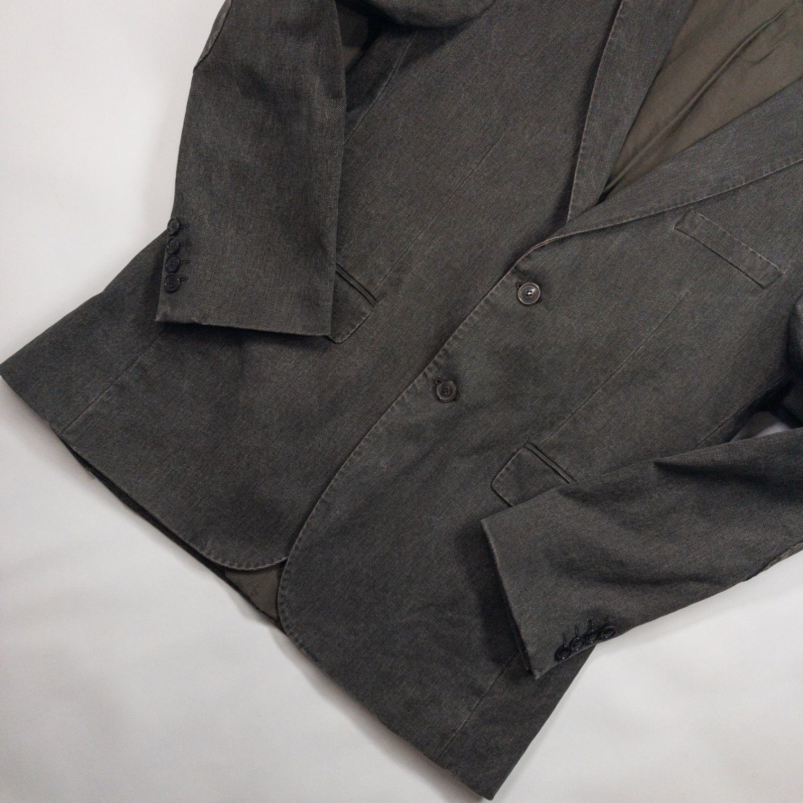 美品】ヒューゴボス HUGO BOSS デニムテーラードジャケット エルボー