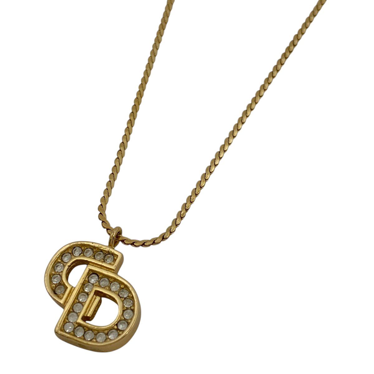 クリスチャンディオール Christian Dior ロゴ ラインストーン