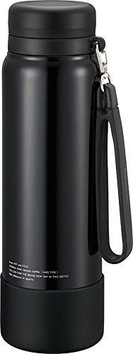 オールブラック ピーコック魔法瓶工業 The-peacock ピーコック水筒 1000ml 保温 保冷 ストラップ付き 大容量 マグボトル スポーツドリンク対応 1l ブラック AKD-RS100 B