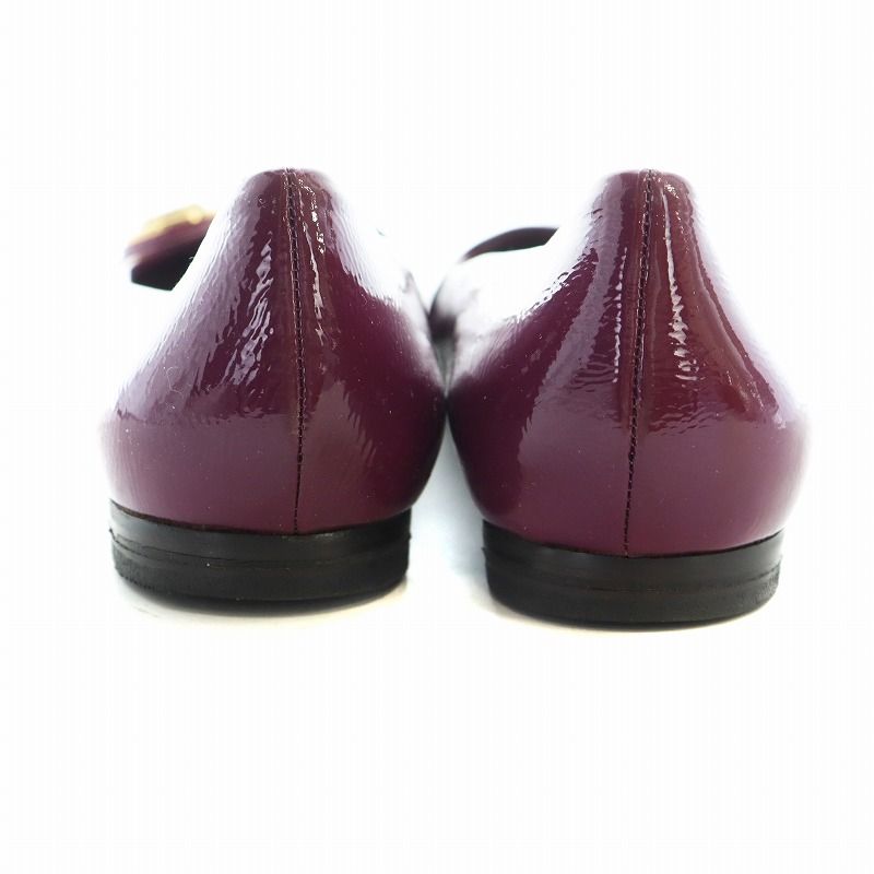 グッチ GUCCI ヴィンテージ パンプス フラットシューズ パテントレザー  