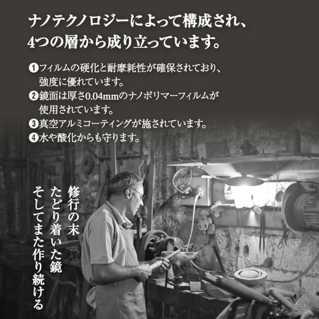 キャスターミラー 360°回転 幅100×高さ160cm ゴールド 1849
