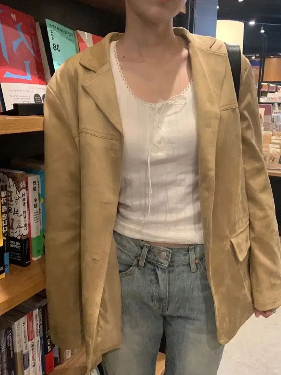 ネームリー ムービースウェードジャケット ベージュ