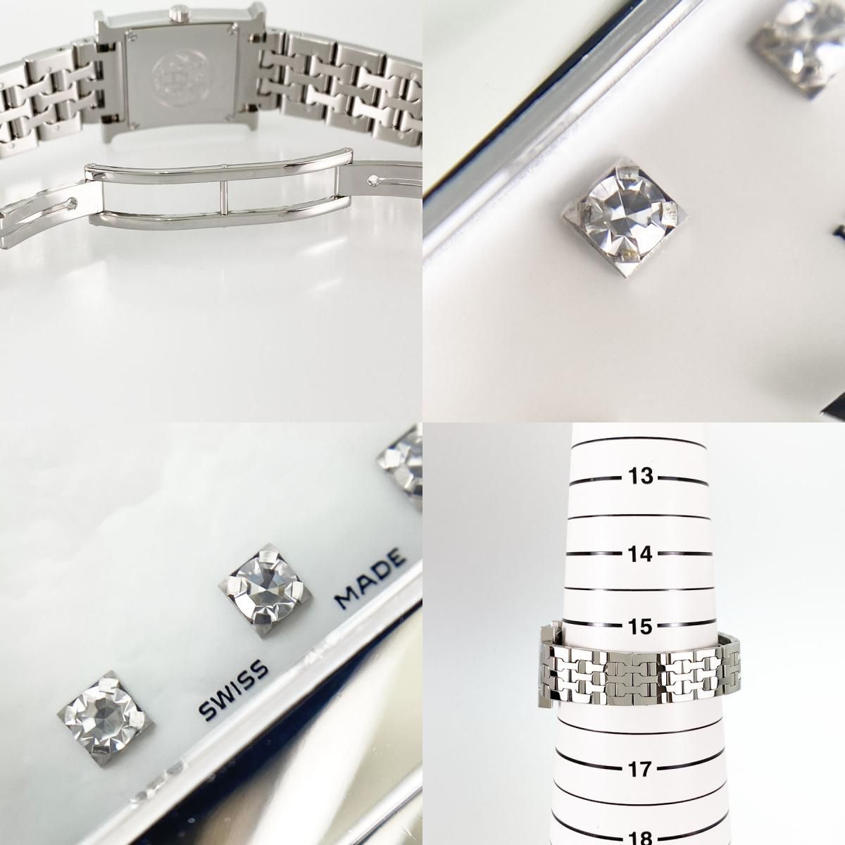 エルメス HERMES Hウォッチ HH1.210 SS ダイヤモンド クォーツ 