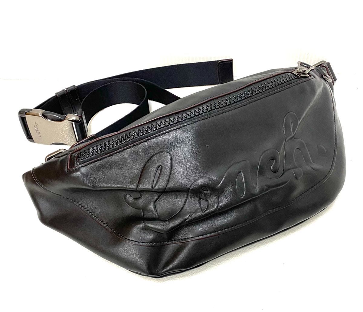 コーチ COACH レザー ショルダーバッグ F76799 E1957 黒 ブラック