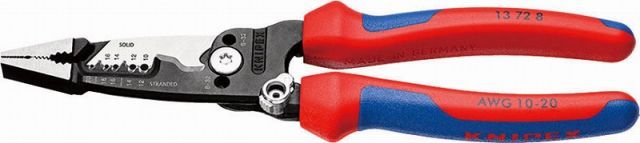 クニペックス(KNIPEX)電気技師用多機能ペンチコンフォートハンドル 1372-8