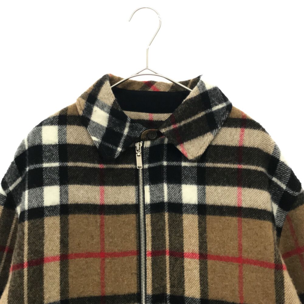 we11done (ウェルダン) CAMEL WD CHECK ANORAK WOOL SHIRT