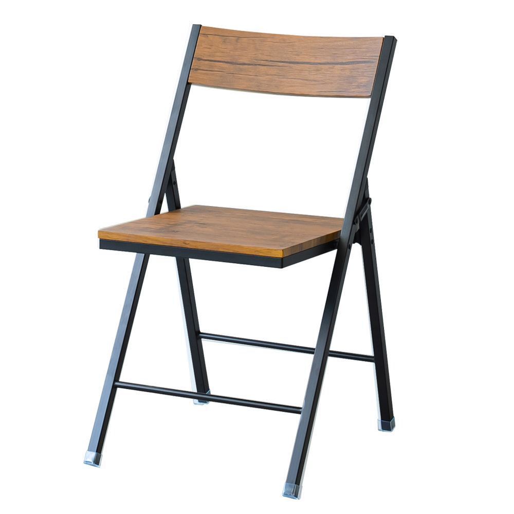 ブラウン  NK-117 ヴィンテージスクエアチェア 折りたたみ 椅子 おしゃれ NK-117 折り畳み椅子 折りたたみ椅子 背もたれ おりたたみいす 折りたたみいす イス いす 室内 ダイニング キッチン シ