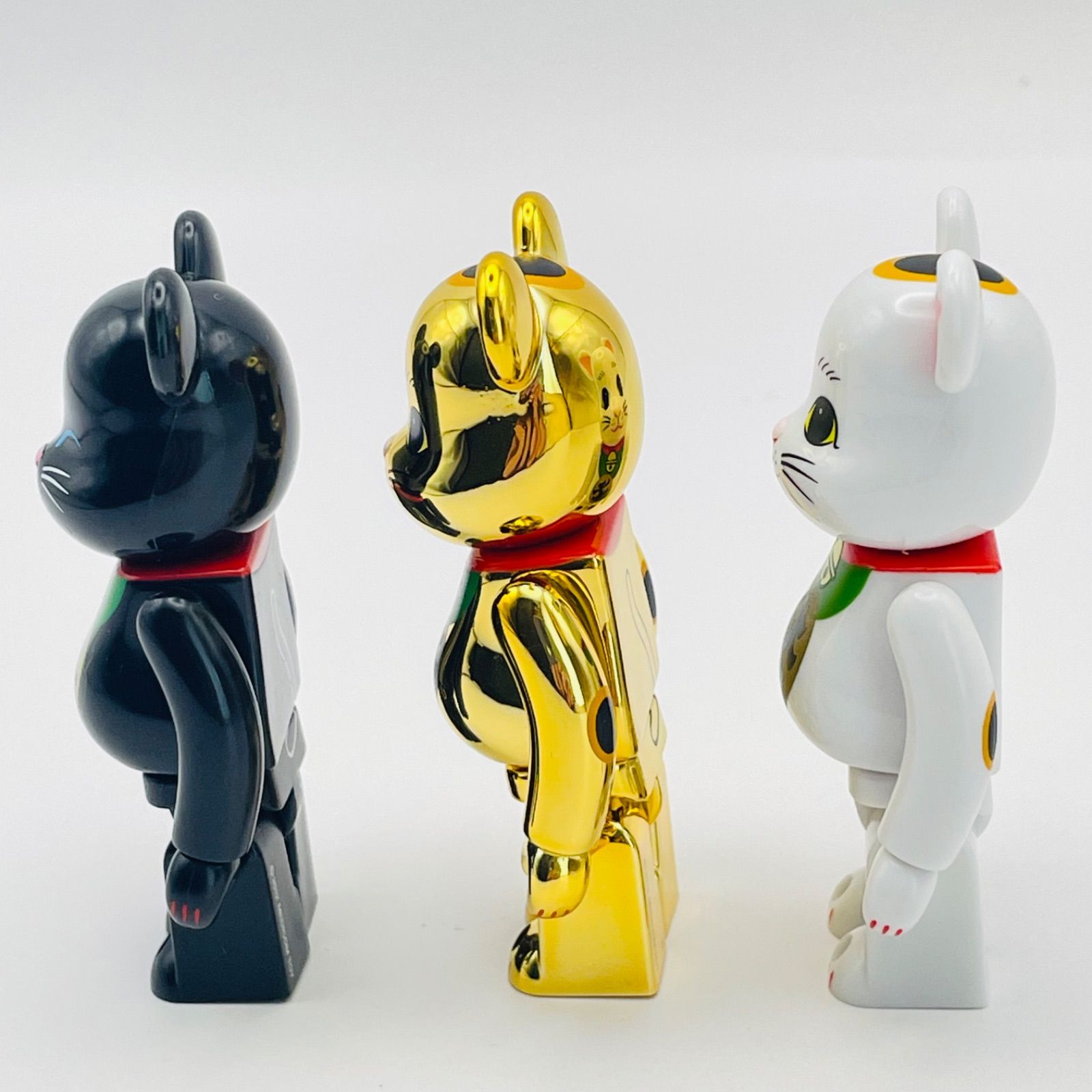 BE@RBRICK ベアブリック 100% 招き猫 千万両 3体セット 金／白／黒 