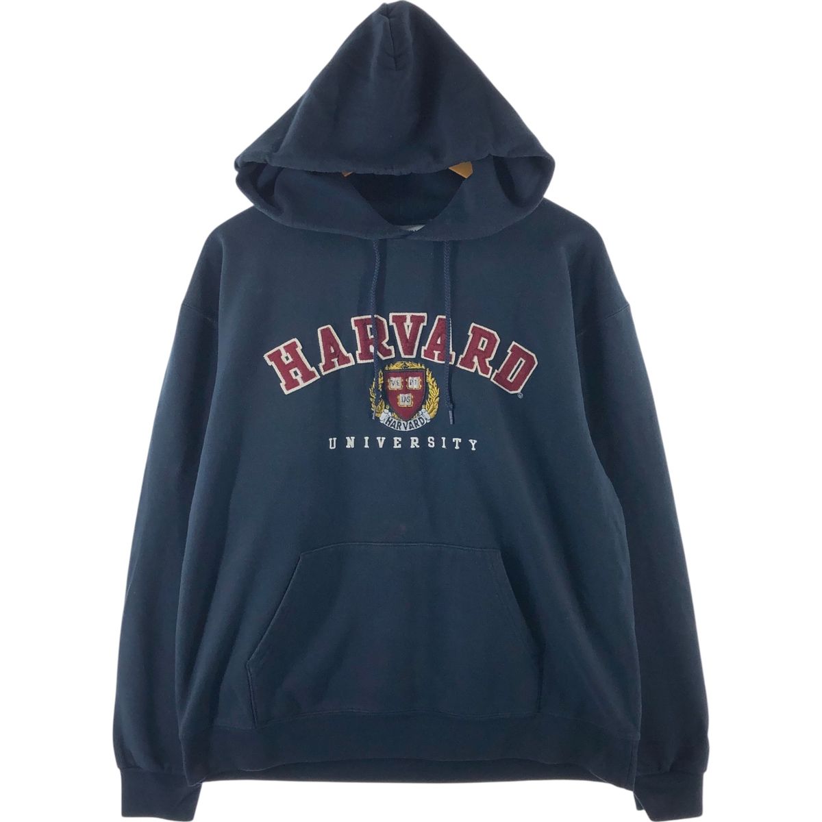 古着 チャンピオン Champion AUTHENTIC ATHLETIC APPAREL HARVARD ハーバード大学 カレッジ  スウェットプルオーバーパーカー/eaa463148 - 買い早割