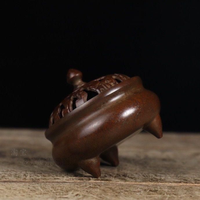 激安商品 三足薫香炉 香炉 銅器 祥雲如意薫香炉 工芸 飾品 香具装 檀香炉 工芸品