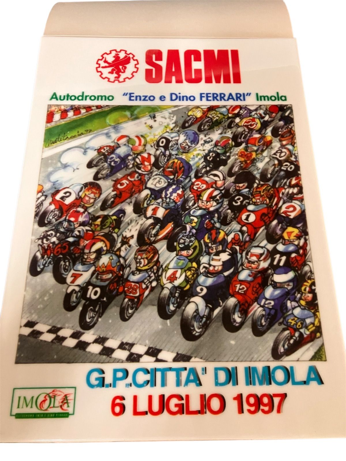 SACMI G.P. CITTA DI IMOLA イモラ市グランプリ 陶器プレート イベントポスター 2枚セット