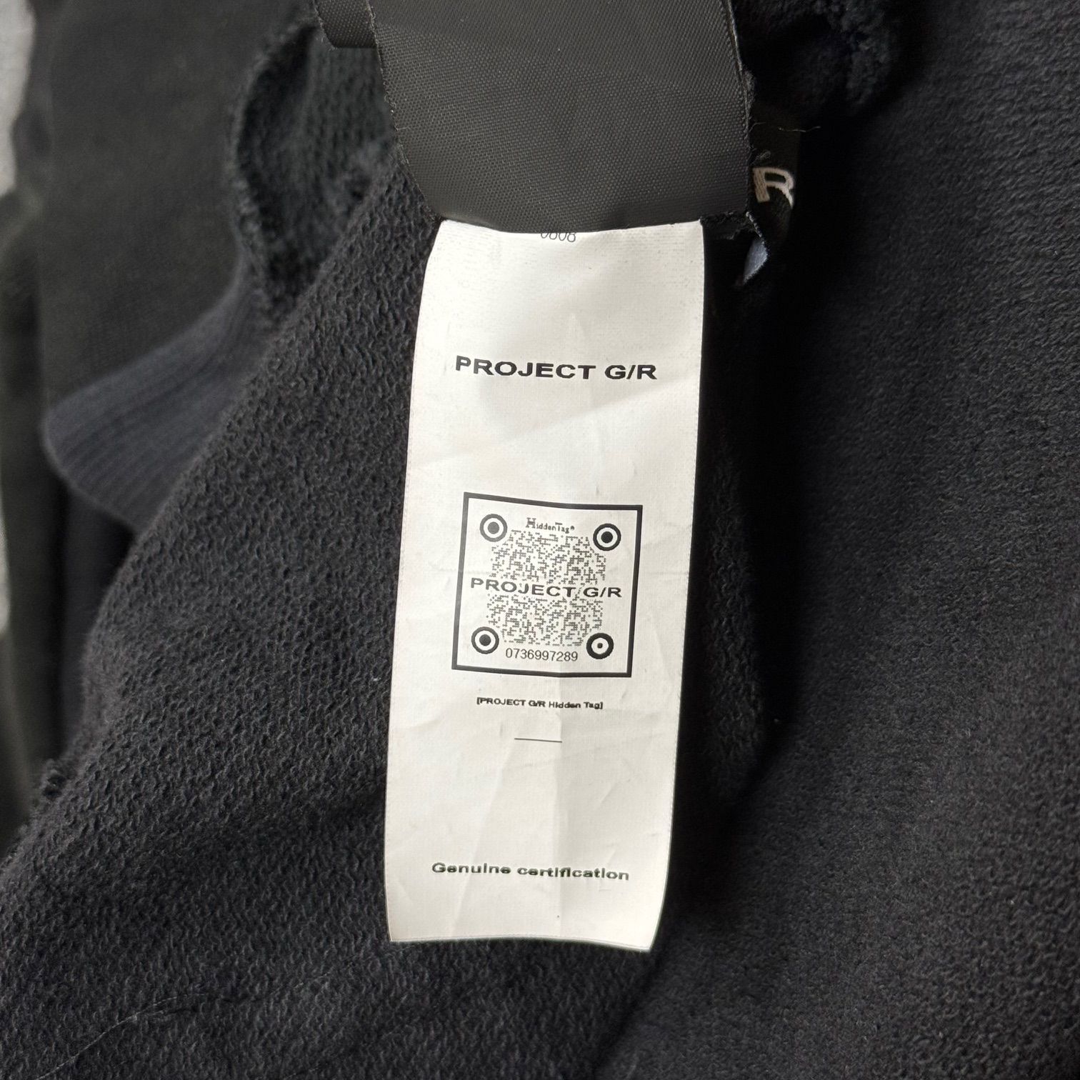 参考上代41800円 PROJECT G/R 24AW TWO FACED WASHED HOODIE ダメージ 
