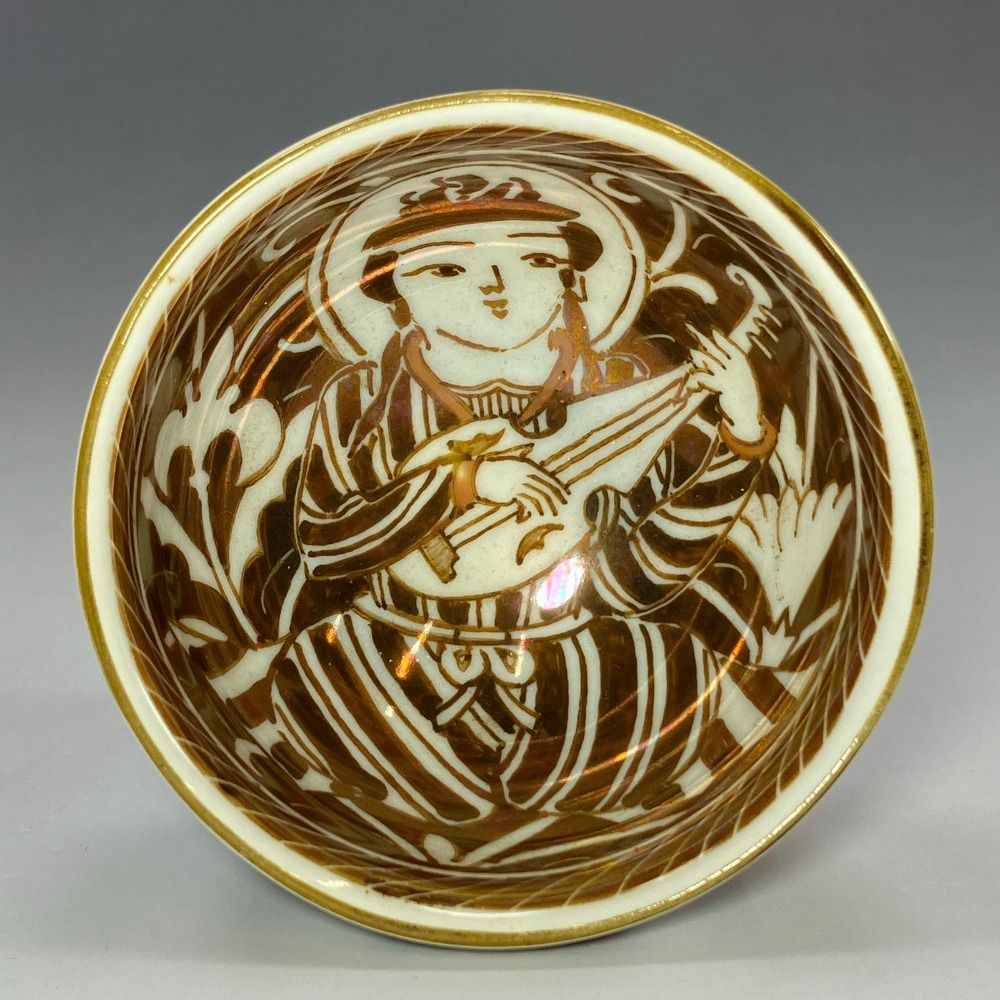 七代 加藤幸兵衛 作 ラスター彩楽姫文高杯 陶磁器 _ 食器 - メルカリ