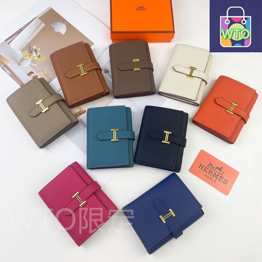 【定番カラー♥】Hermes Bearnミニウォレット 今日特価】Hermes Bearn ウォレット, Epsomレザー ミニ財布