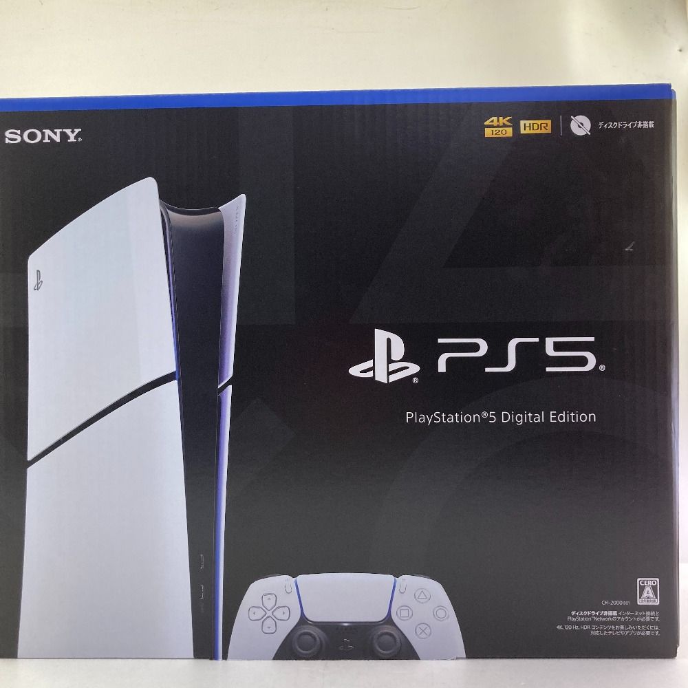 03w06970 新型 PS5 PlayStation5 デジタルエディション CFI-2000 B01 1TB ディスクドライブ非搭載【未使用品】  プレステ5 プレイステーション5 - メルカリ