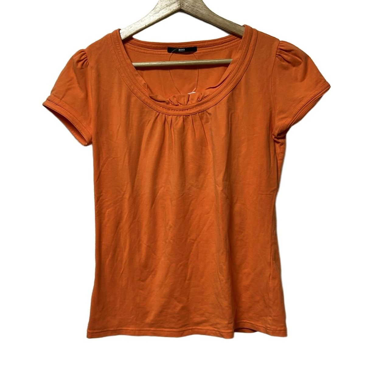 HUGOBOSS ヒューゴボス 半袖Tシャツ レディース - オレンジ クルーネック