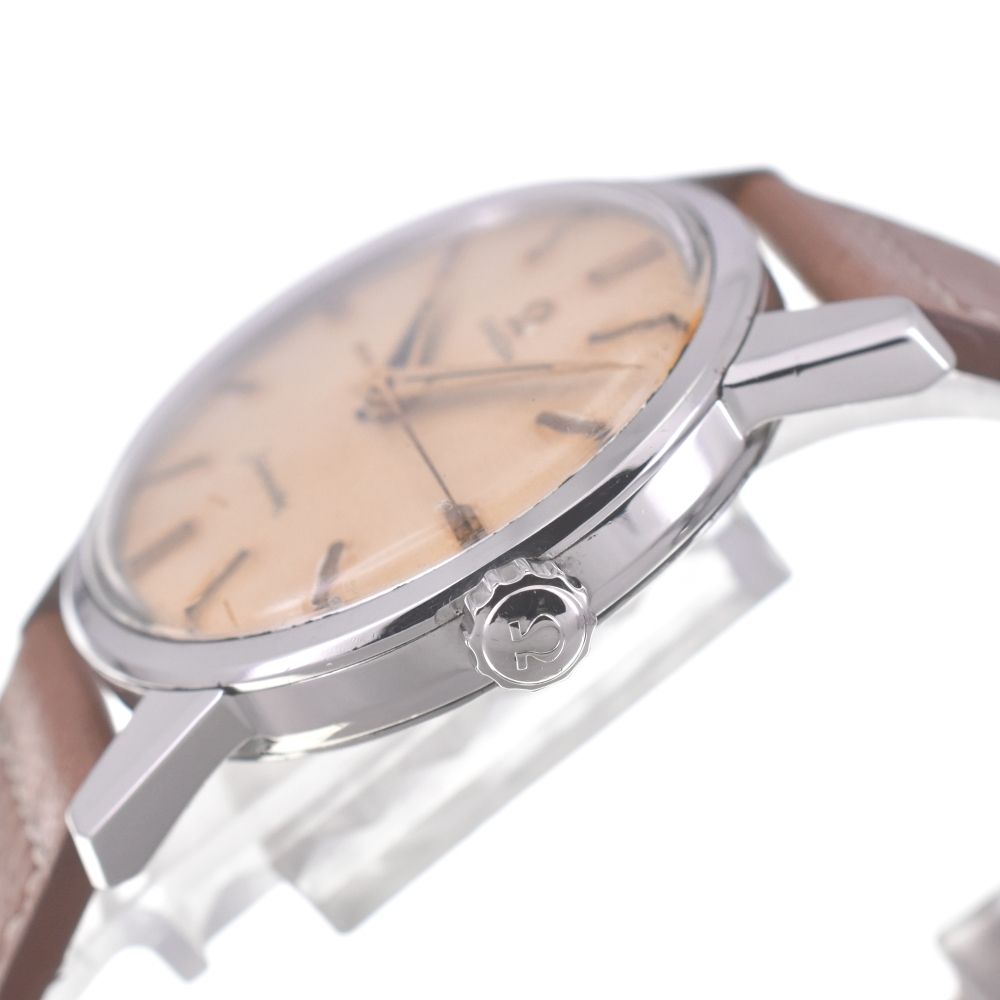オメガ OMEGA ヴィンテージ シーマスター SS/レザー 手巻き メンズ O