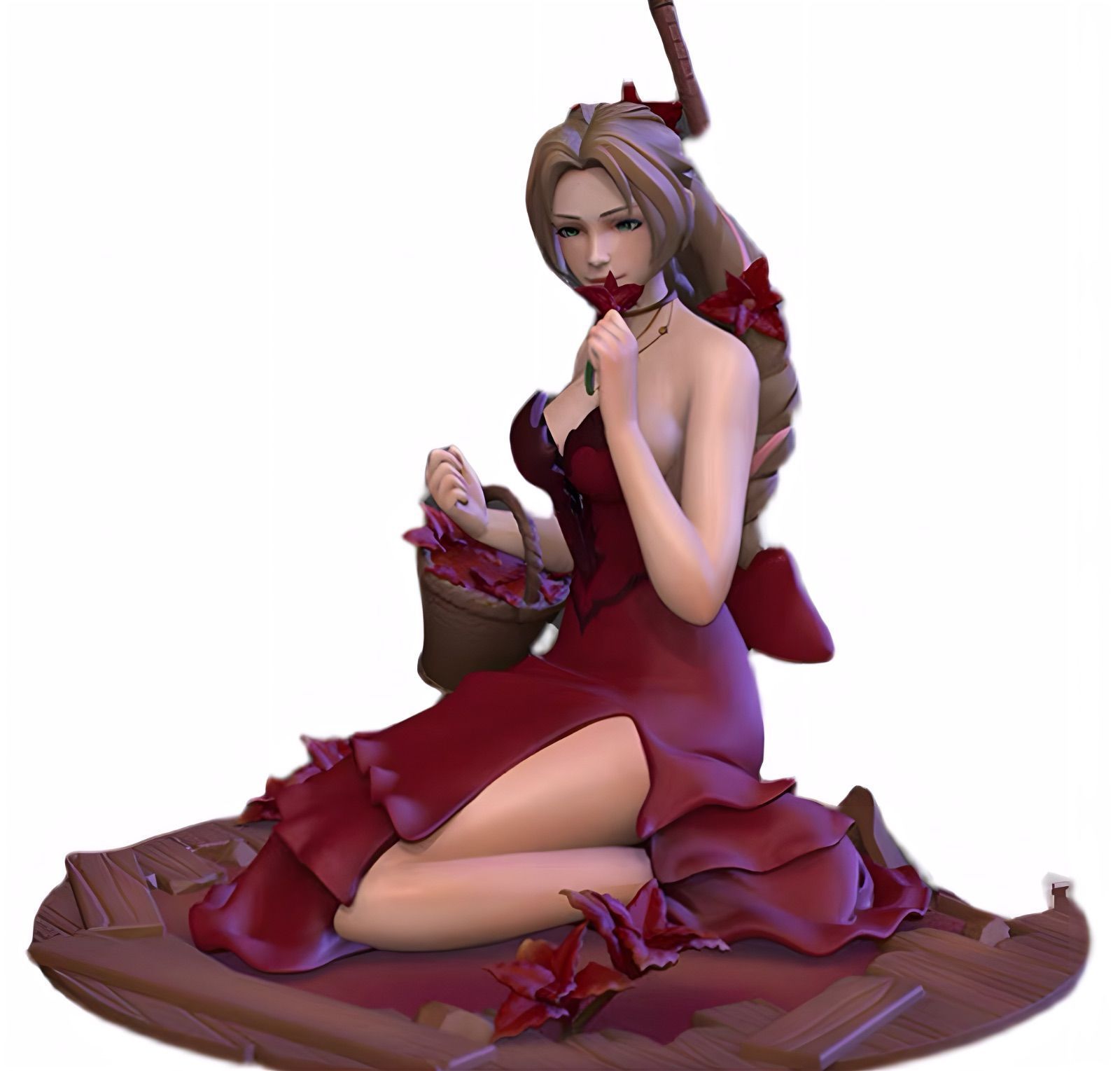 1/8 ガレージキット 未塗装 フィギュア FF7 エアリス・ゲインズ