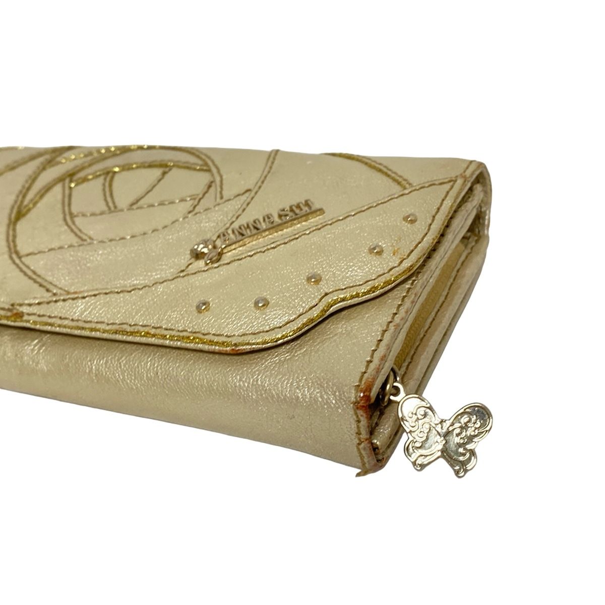ANNA SUI ゴールド 長財布　新品 ANNA SUI ゴールド 長財布 新品 - メルカリ