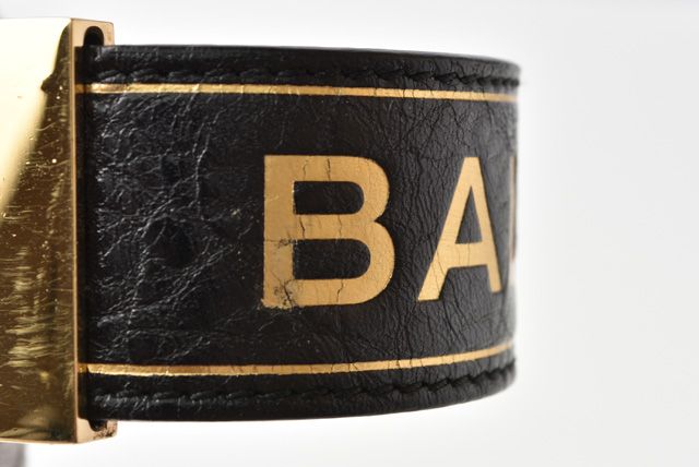 バレンシアガ　レザー　バングル　ブレスレット　ブラック 中古・古着通販】BALENCIAGA (バレンシアガ) レザーブレスレット