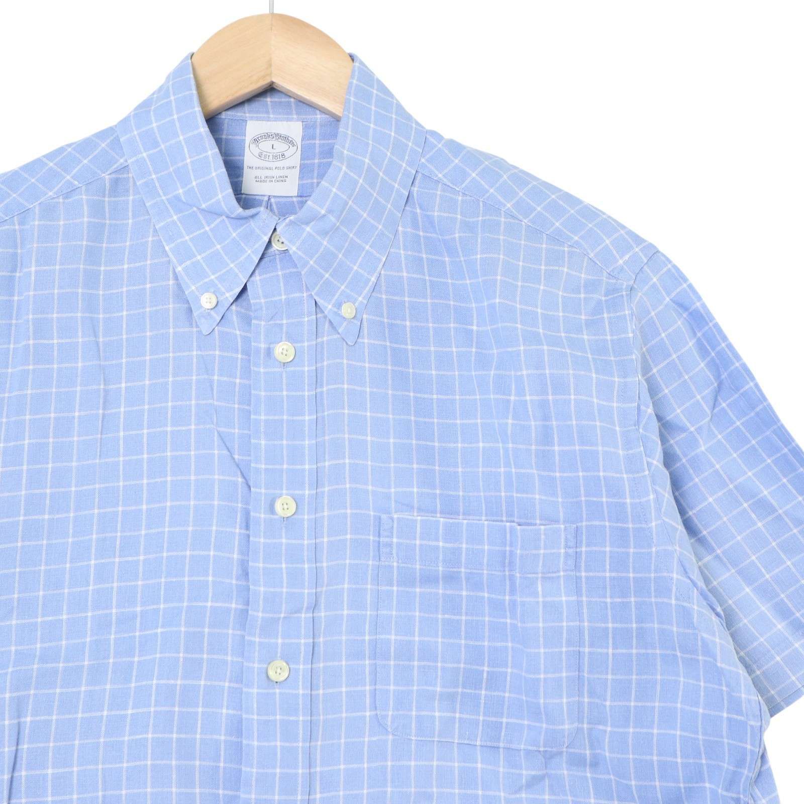 ★特大サイズ！ ブルックスブラザーズ / ウィンドウペンチェック◎麻混テーラードジャケット 3L 正規品 / Brooks Brothers