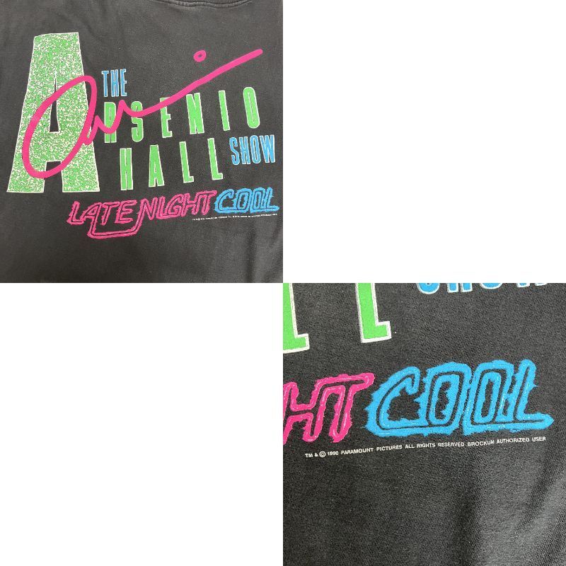 90s THE ARSENIO HALL SHOW アーセニオ ホール プリントT 古着 T