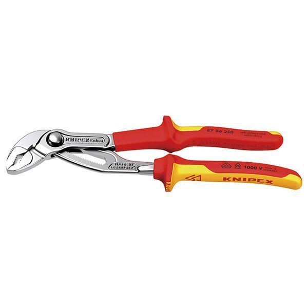 KNIPEX クニペックス 1000V絶縁コブラ ウォーターポンププライヤー全長250mm 8726-250