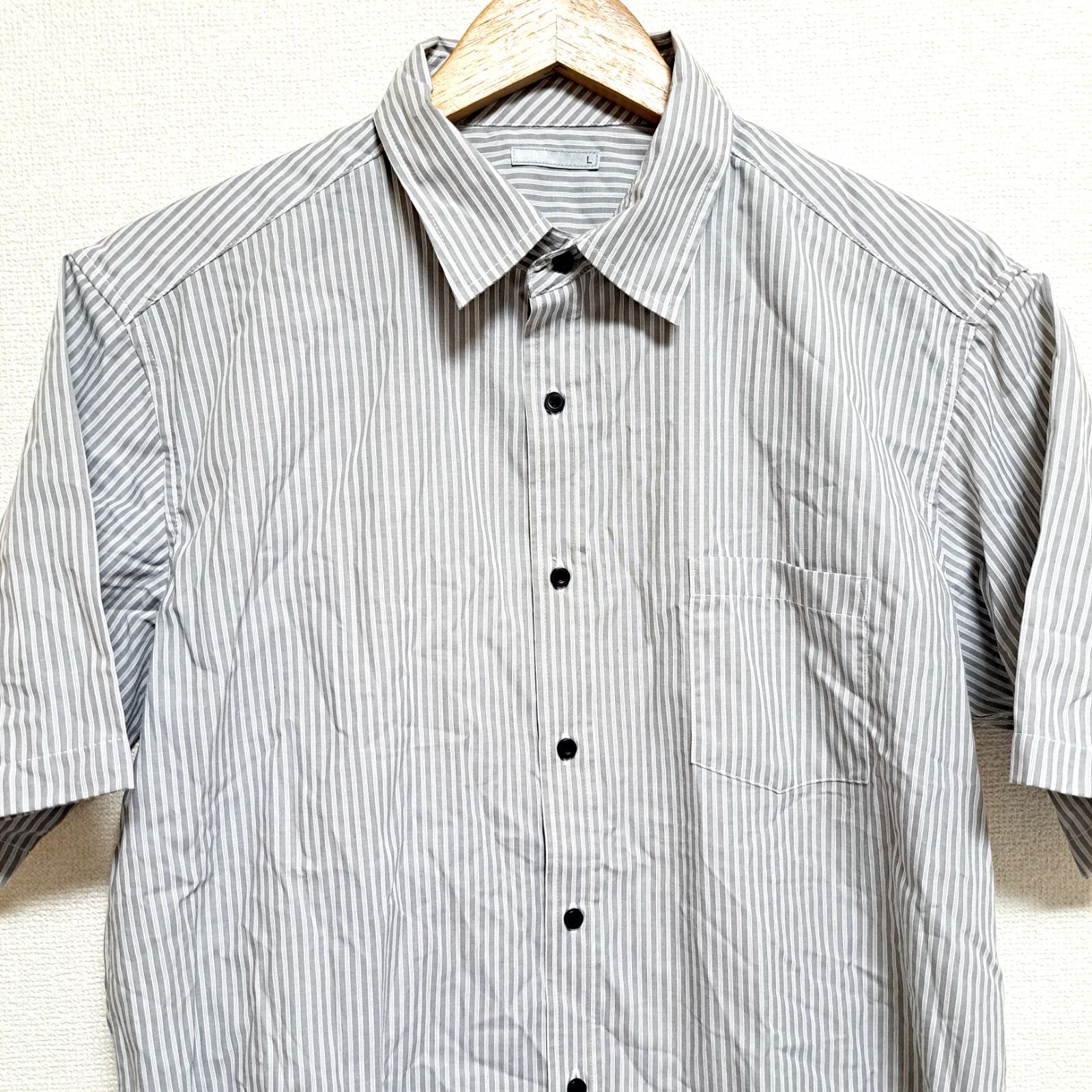 w^)b UNIQLO ユニクロ ストライプ ウェア クールビズ 薄手 夏 クール 