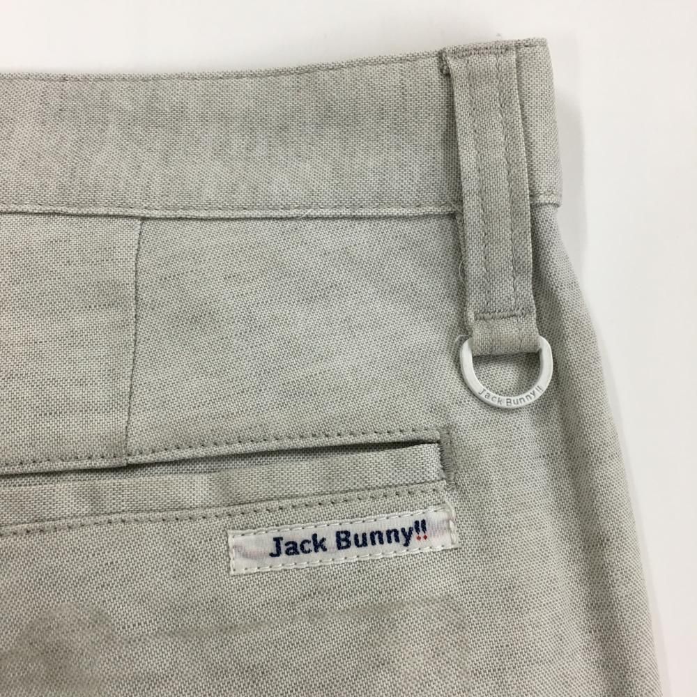 美品】ジャックバニー パンツ ライトグレー シンプル 麻混