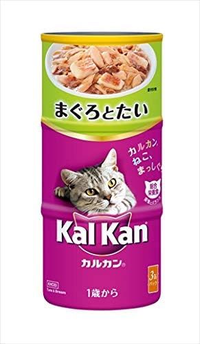セット カルカンハンディ缶1歳からまぐろ たい入り160 g 3缶