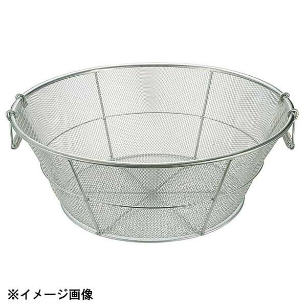 本間冬治工業 18-8底平揚げザル 細目 48cm 037029