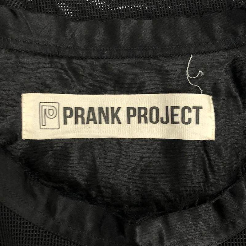 PRANK PROJECT / プランクプロジェクト | Double Raschel Mesh Top メッシュトップス | F | ブラック | レディース PRANK PROJECT（プランクプロジェクト） tシャツ レイヤードメッシュ