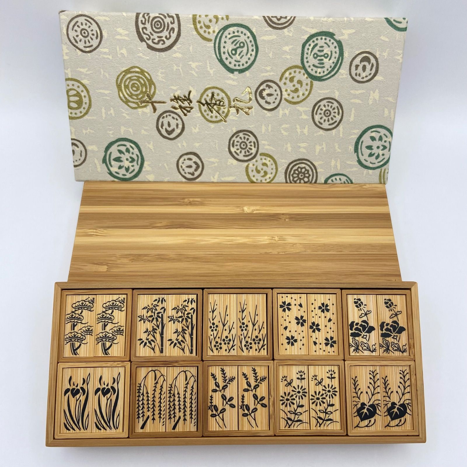 十種香札 白竹製 七事式 花月 茶道具 十種香札