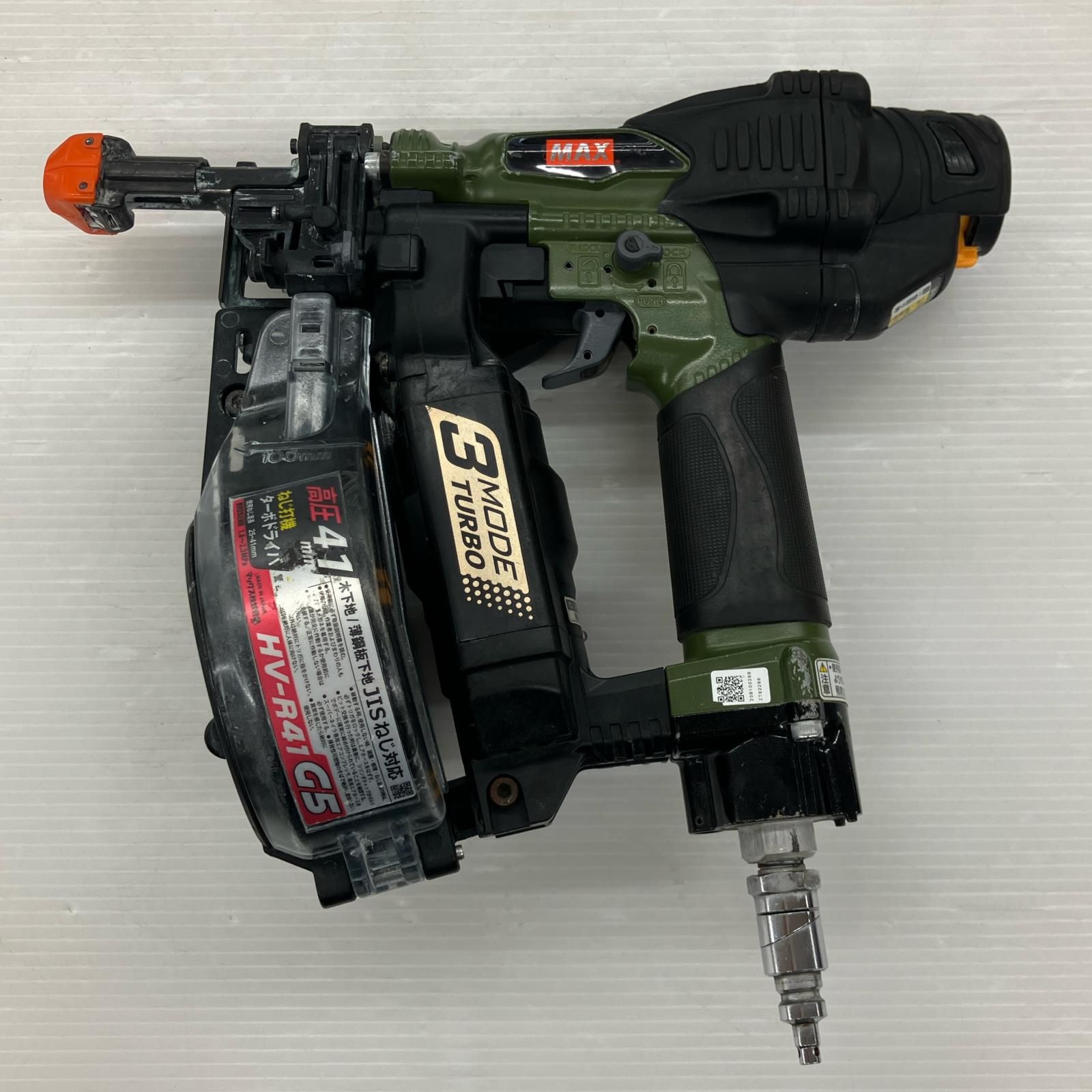 ДДMAX マックス ねじ打ち機 HV-R41G5 ミリタリーグリーン 高圧 41mm