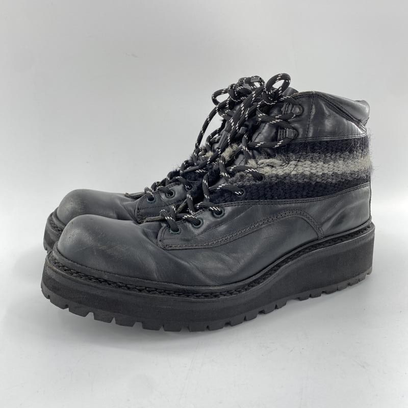 試着のみの美品⭐︎ブラックブーツ 中古】NUMBER(N)INE 07AW トレッキングブーツ ブラック