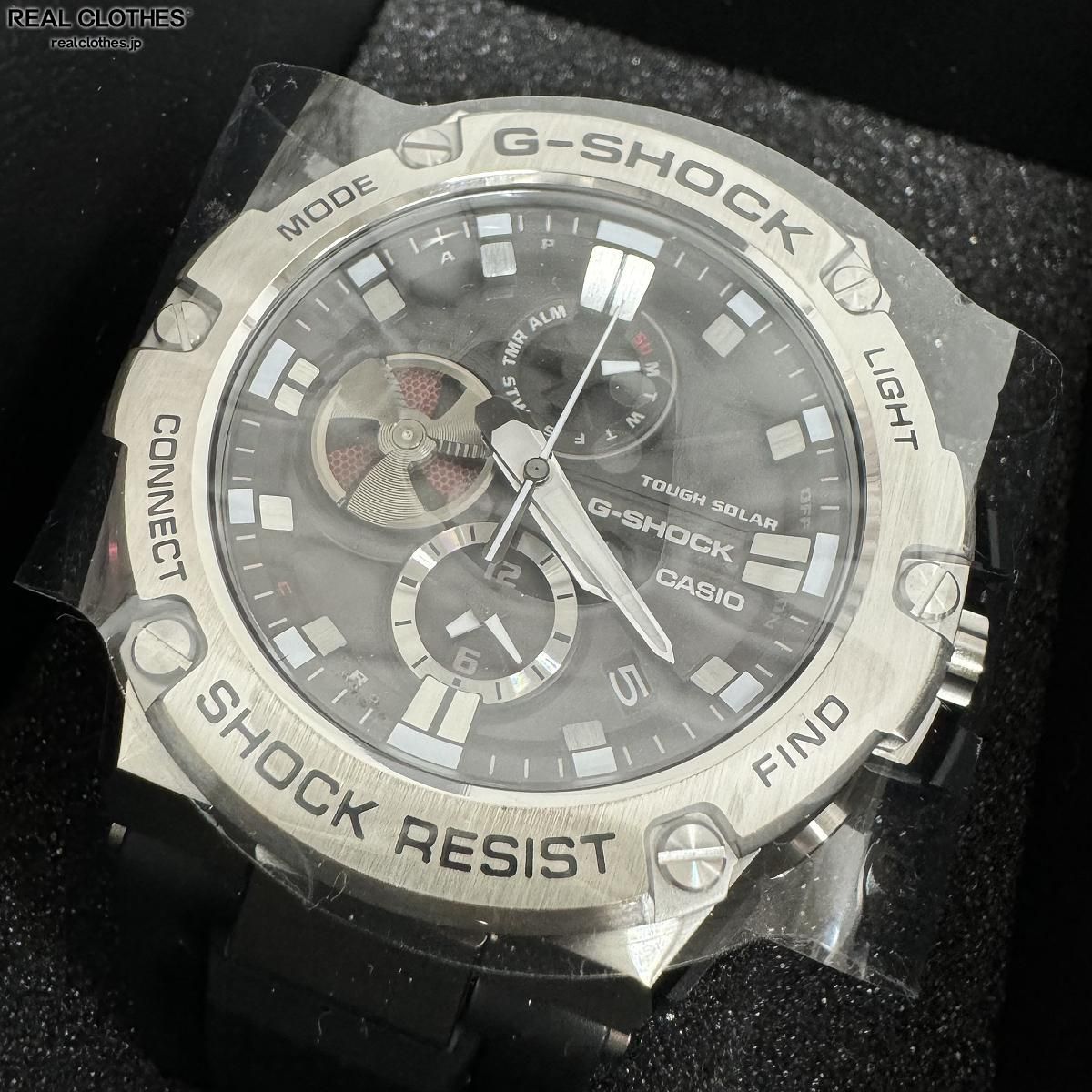 未使用】G-SHOCK/Gショック G-STEEL/Gスチール Bluetooth搭載 タフネスクロノグラフ タフソーラー 腕時計 GST-B100- 1AJF - メルカリ