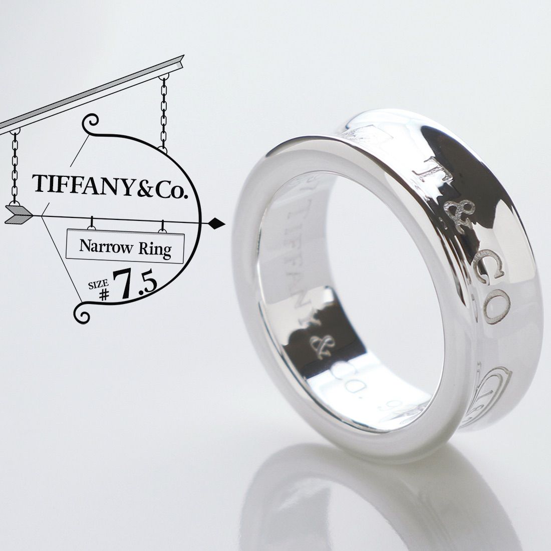 Old Tiffany 1837 ナローリング　1997年製 Old Tiffany 1837 ナローリング 1997年製 14号程度 - メルカリ