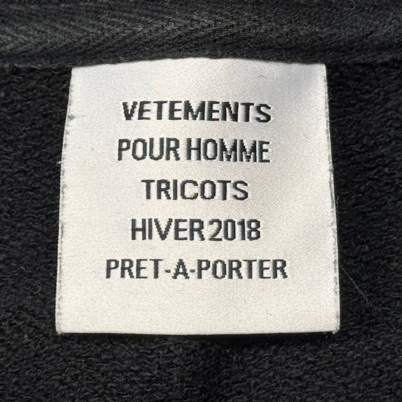 VETEMENTS 17AW ベースボールロゴ オーバーサイズスウェット