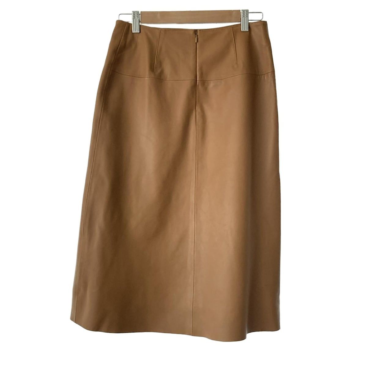 theory luxe セオリーリュクス ロングスカート サイズ38 M レディース - ブラウン レザー