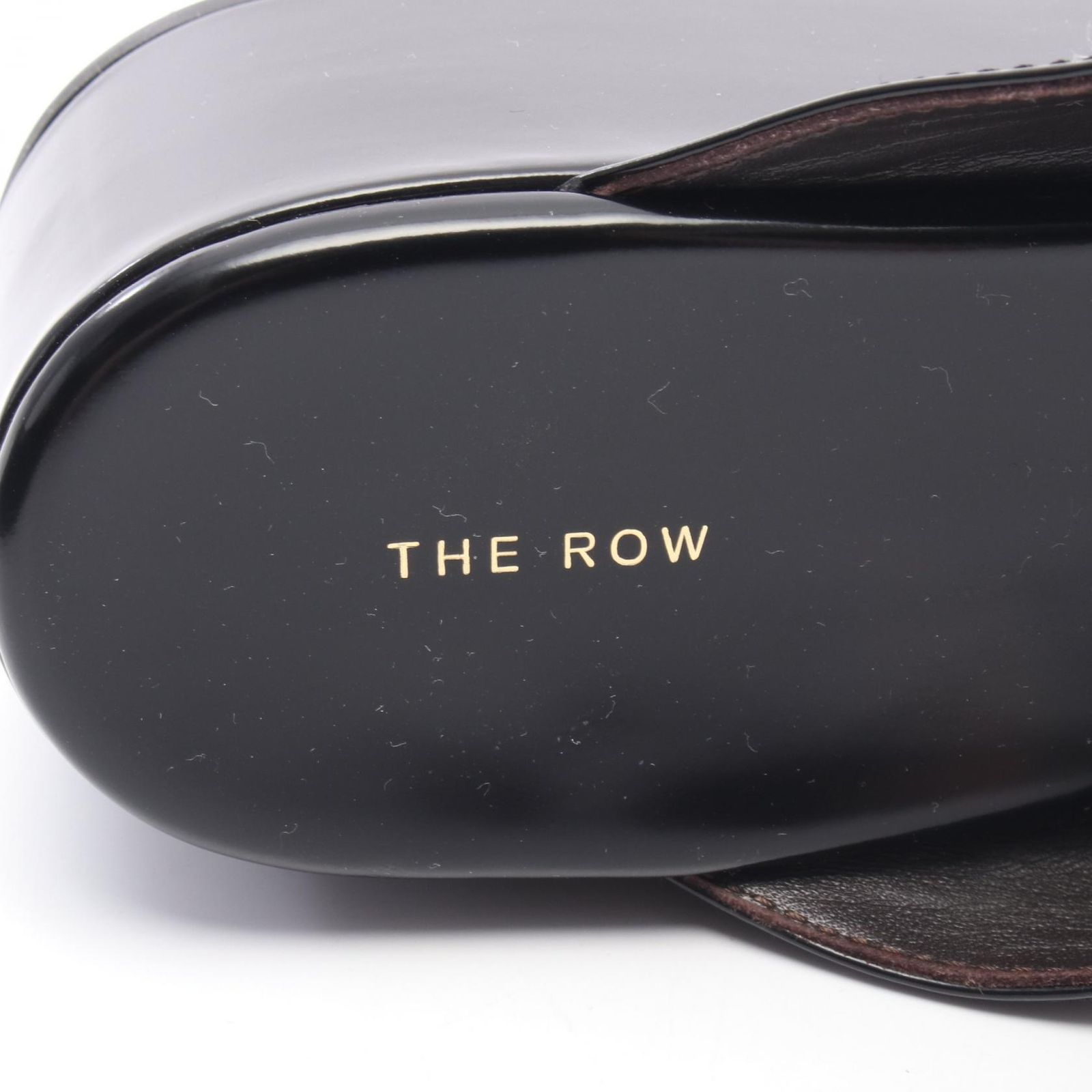 ザ ロウ THE ROW ミュール Emi ブラック パテントレザー