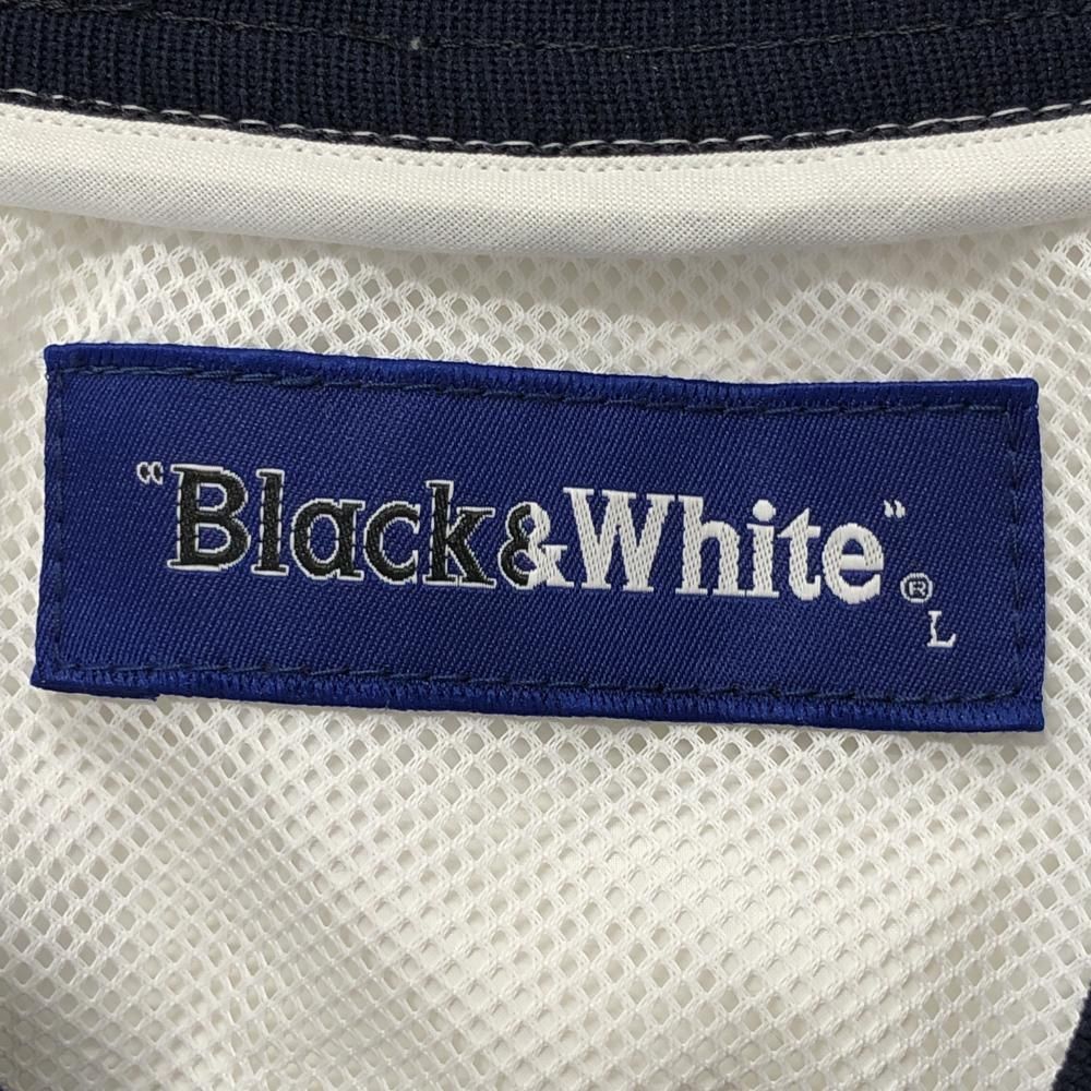 ブラックアンドホワイト スニード 白×レッド 薄手 ブルゾン 肩