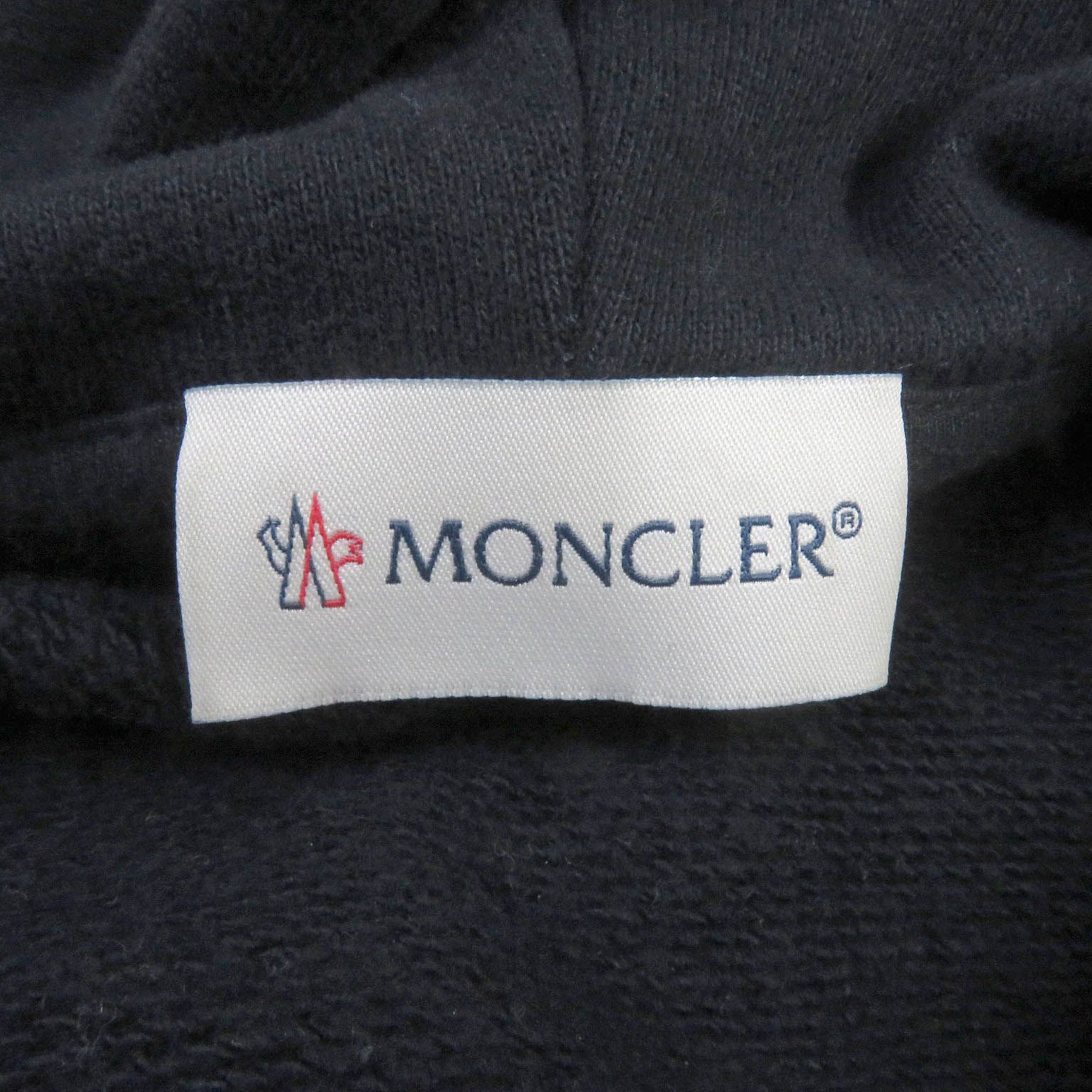 美品□MONCLER モンクレール 24SS FELPA CON CAPPUCCIO コットン Mロゴ  