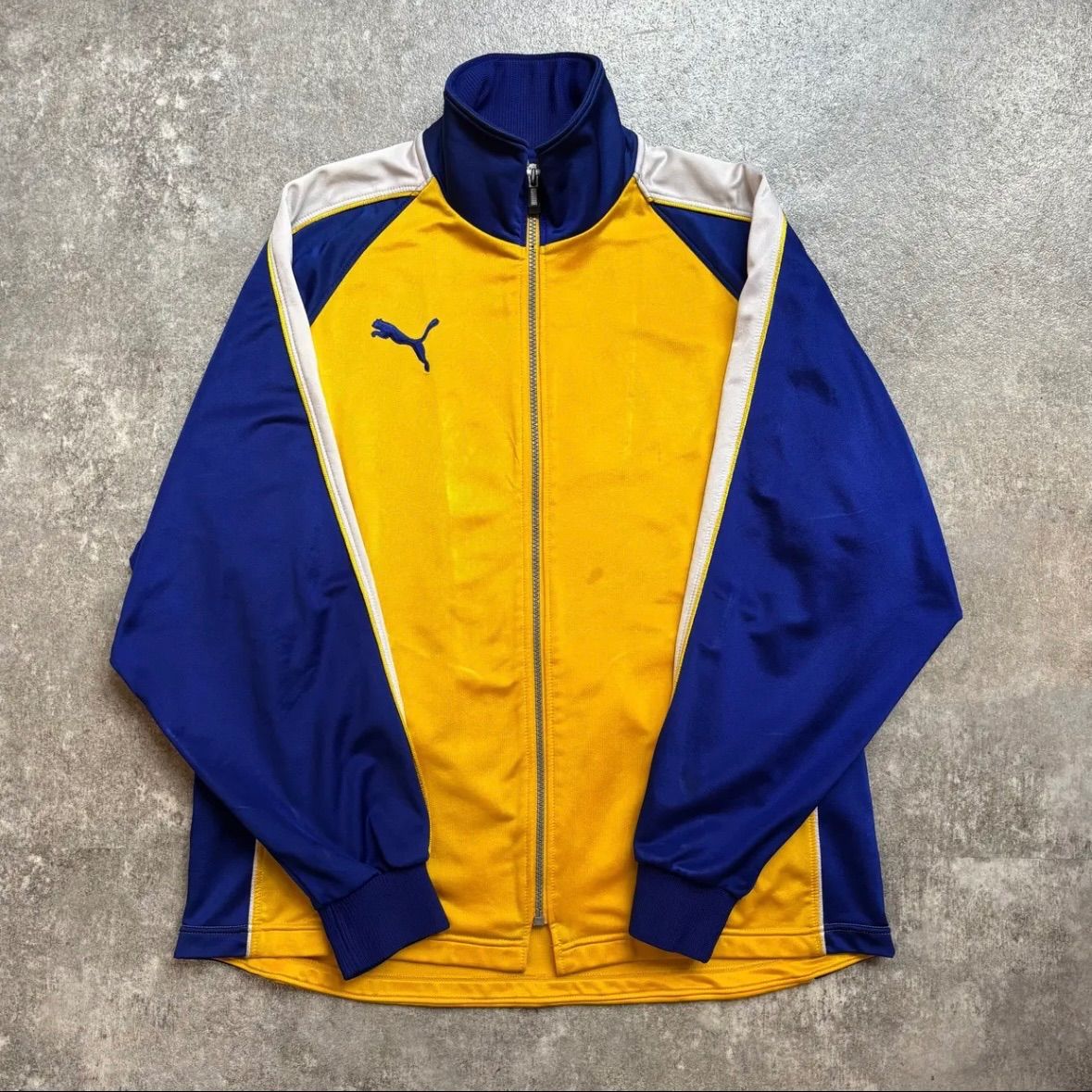 90年代 PUMA プーマ トラックジャケット ジャージ イエロー ブル