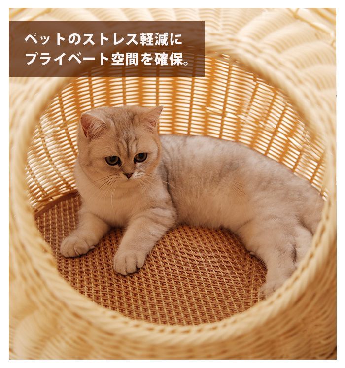 猫 ちぐら 犬 ベッド ドーム 春夏 猫ちぐら 洗える 猫ベッド キャットハウス かわいい おしゃれ ペットベッド カゴ ラタン風 猫用 ドーム型 ハウス 犬用 ベット ペットベット ペットハウス ネコ ねこ 家具 小型犬 夏用