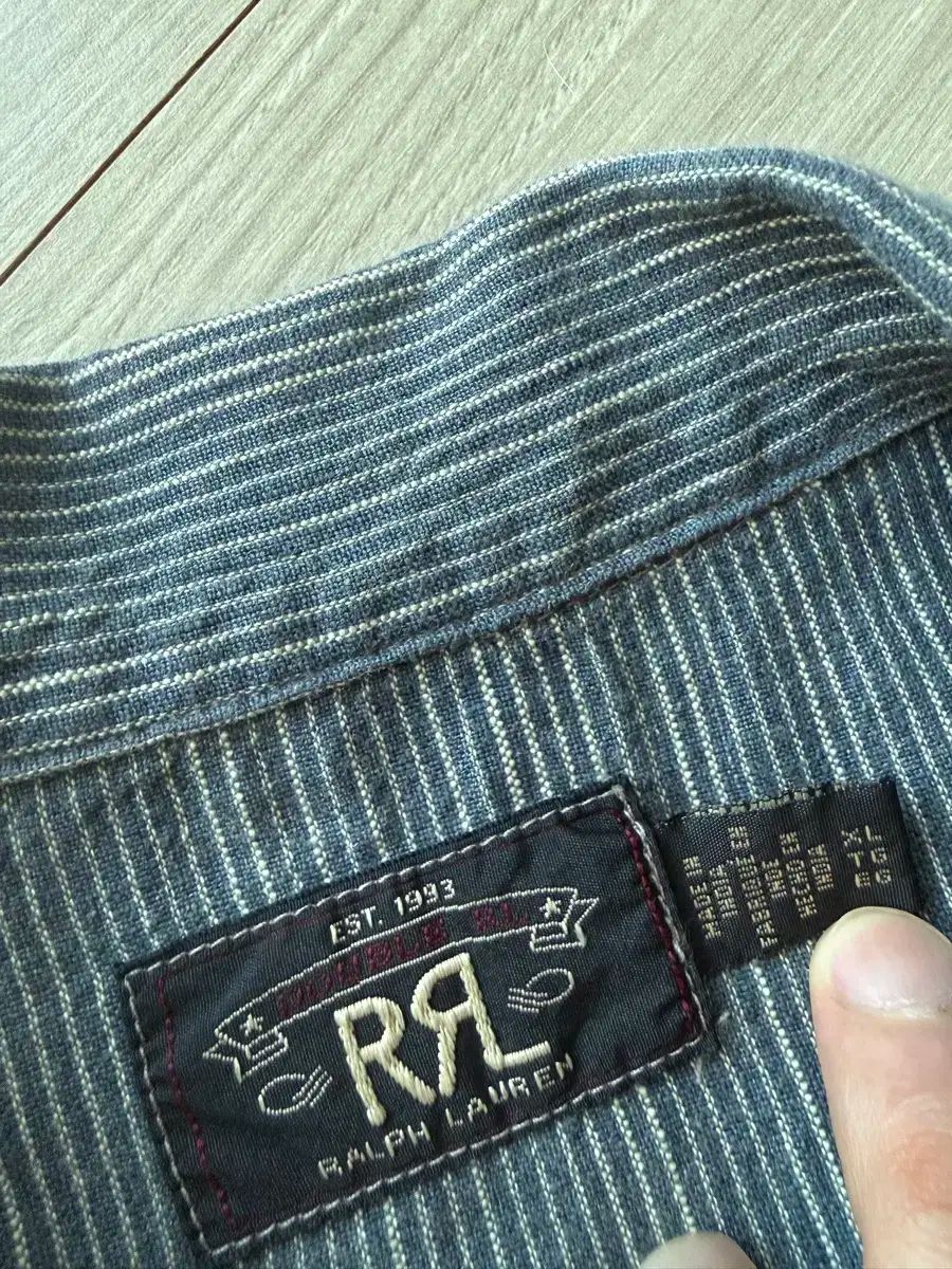 RRL ダブルアールエル コットン リネン ストライプ ジャケット XL